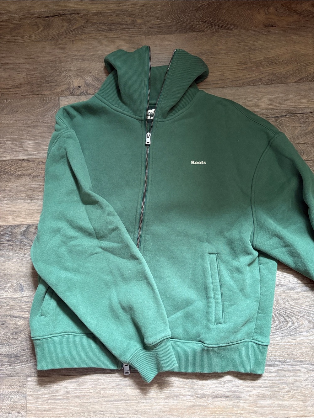 Roots Women’s Forest Green Full-Zip Hoodie